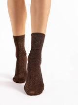 Fiore Iridescent Crew Socks – 60 Den