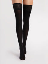 Fiore Ester 60 Den Patterned Stay-Up Stockings