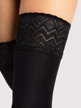 Fiore Ester 60 Den Patterned Stay-Up Stockings