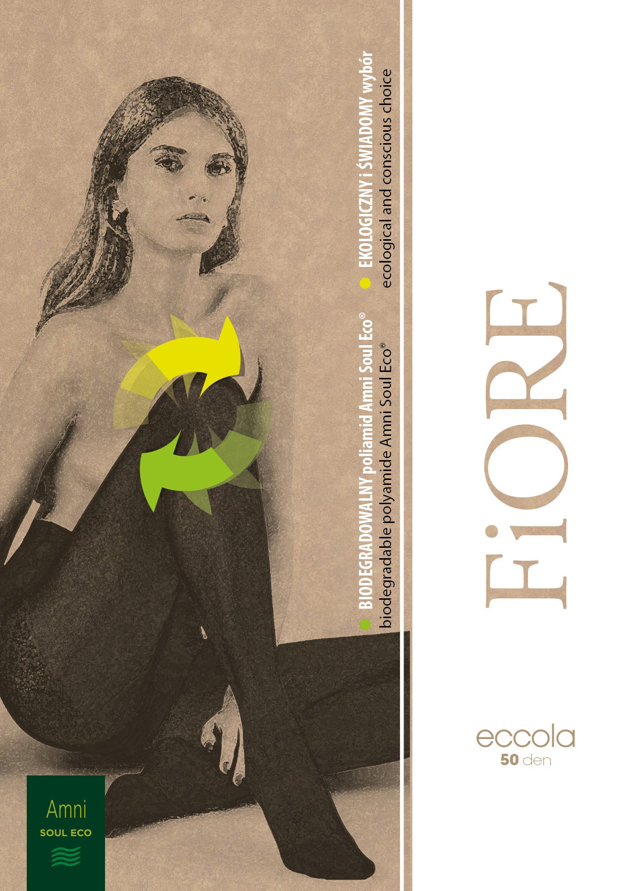 Fiore Eco-Friendly Opaque Tights – 50 Den