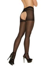 3 Pack Crotchless Pantyhose Tights – Black Assorted Styles