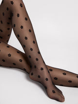 Fiore Floral Sheer Pantyhose – 20 Den