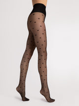 Fiore Heartbeat Pattern Shaping Pantyhose– 20 Den