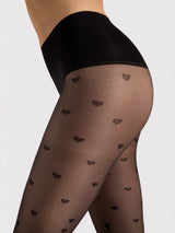 Fiore Heartbeat Pattern Shaping Pantyhose– 20 Den