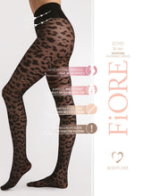 Fiore Leopard Print Shaping Pantyhose – 30 Den