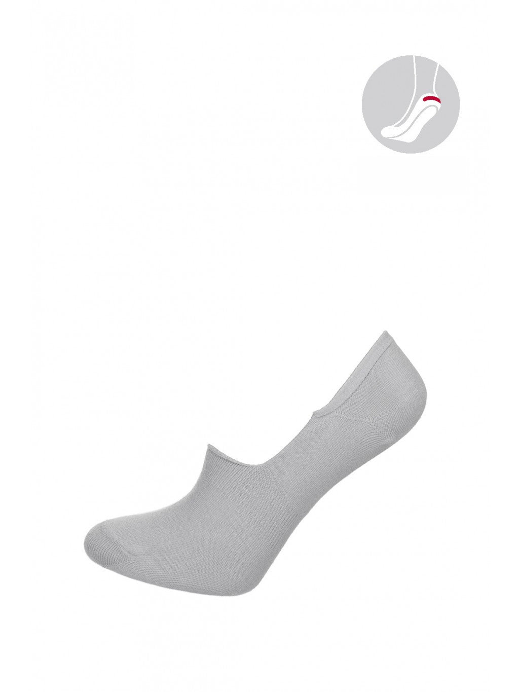 Fiore Bamboo Cotton No-Show Liner Socks with Silicone