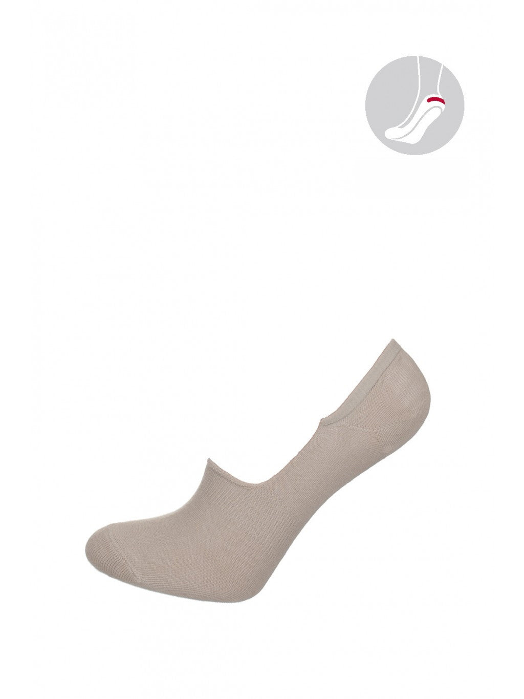Fiore Bamboo Cotton No-Show Liner Socks with Silicone