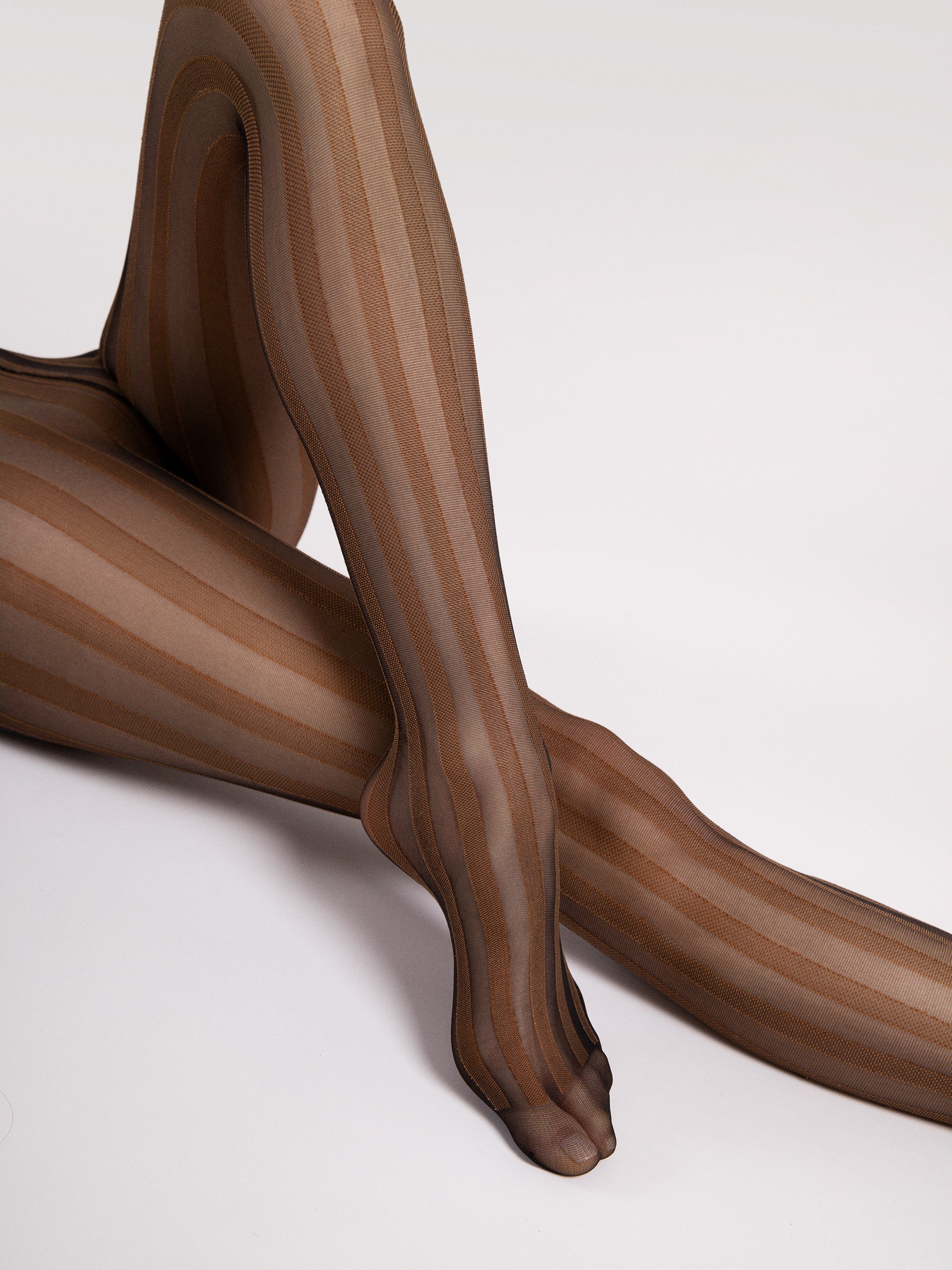 Fiore Vertical Stripe Pantyhose – 20 Den