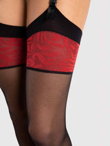 Fiore Scarlett 20 Den Patterned Back Seam Stockings