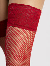 Fiore Liza 40 Den Fishnet Stay-Up Stockings