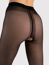 Fiore Open Crotch Sheer Pantyhose – 20 Den