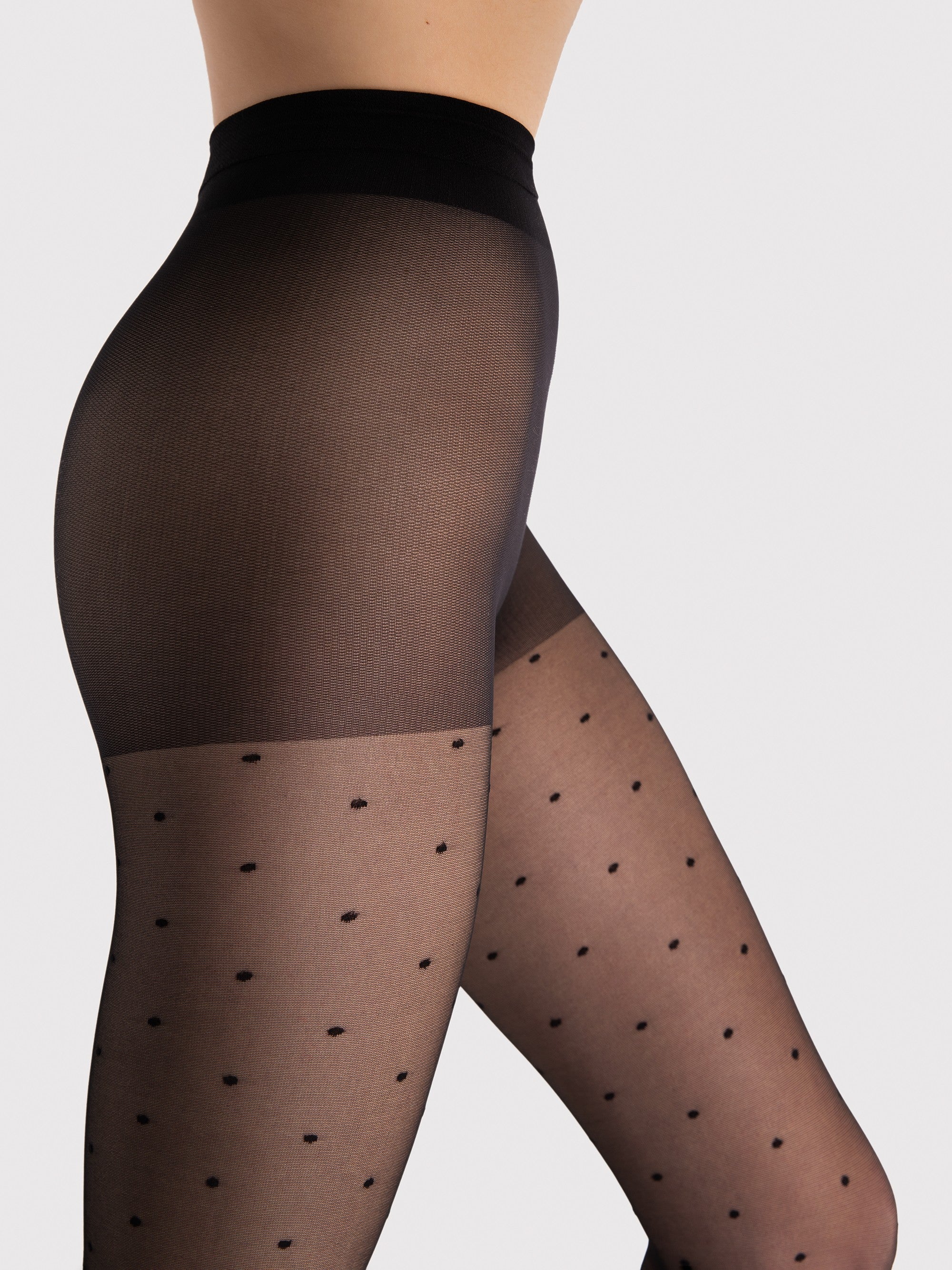 Fiore Polka Dot Sheer Pantyhose – 15 Den