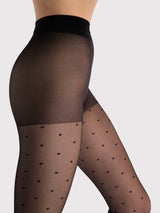 Fiore Polka Dot Sheer Pantyhose – 15 Den