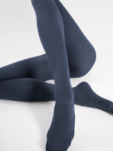 Fiore Textured Net Pattern Tights - 40 Den