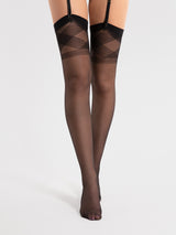 Fiore Losange 20 Den Patterned Stockings