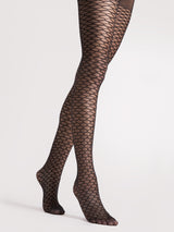 Fiore Geometric Fishnet Pantyhose – 20 Den