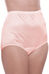 4 Pack Teri Lingerie Plain Jane Nylon Brief Panty
