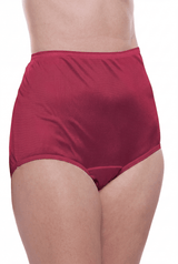 4 Pack Teri Lingerie Plain Jane Nylon Brief Panty