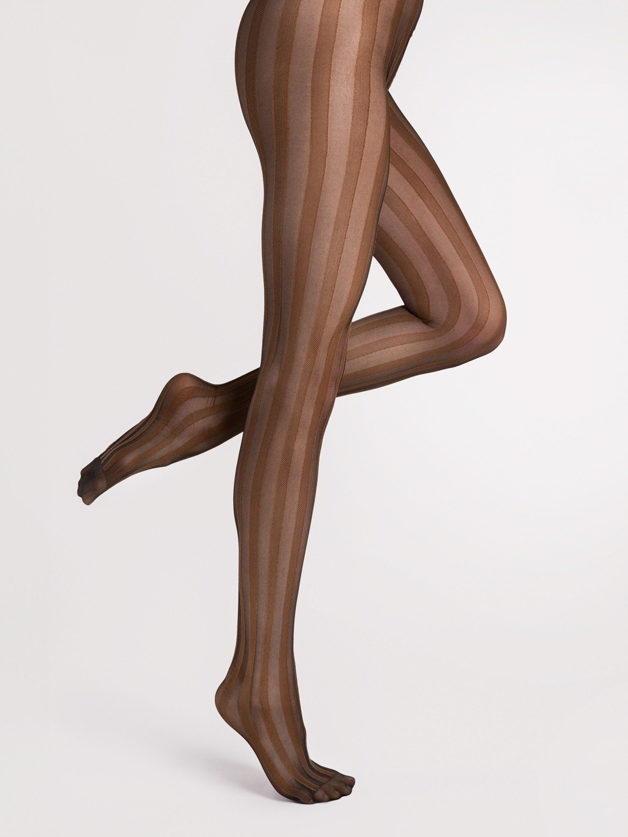 Fiore Vertical Stripe Pantyhose – 20 Den