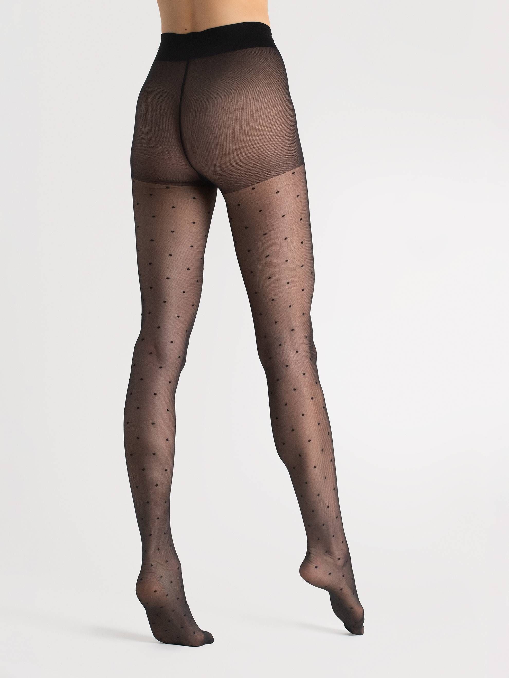 Fiore Polka Dot Sheer Pantyhose – 15 Den