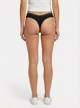 V-Front Modal Thong with Lace 3 Pack