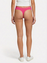 V-Front Modal Thong with Lace 3 Pack