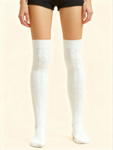 3-Pack Women's Cable Knit Over-the-Knee Socks