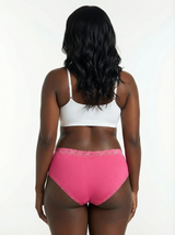 Modal Hipster with Crossed Lace Trim 3 Pack