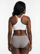 Modal Hipster with Crossed Lace Trim 3 Pack