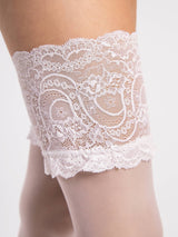 Fiore Sandrine 20 Den Patterned Stay-Up Stockings