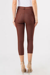 Stretchy 5-Pocket Capri Jeggings