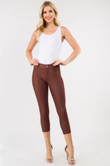 Stretchy 5-Pocket Capri Jeggings