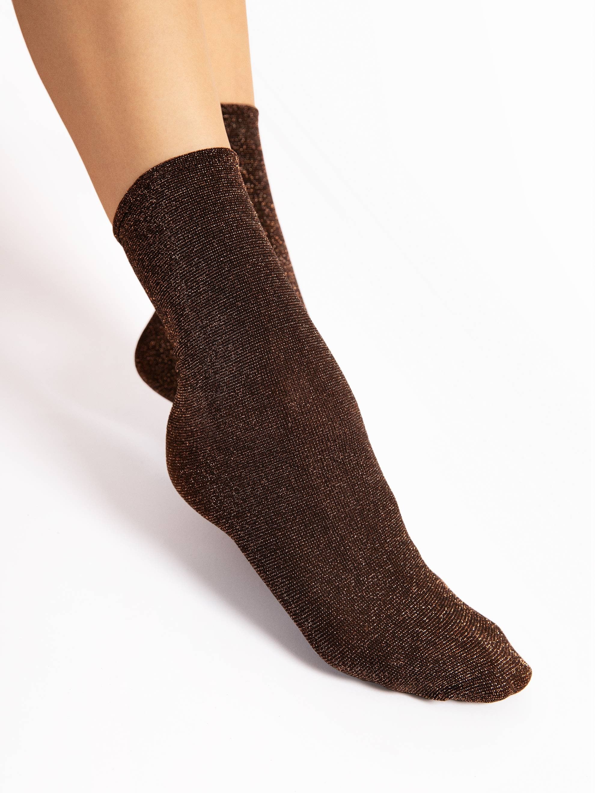 Fiore Iridescent Crew Socks – 60 Den