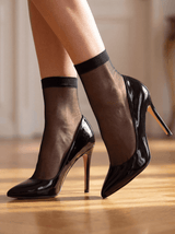 10 Pack Sheer Ankle Socks - 20 Den