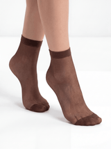 10 Pack Sheer Ankle Socks - 20 Den