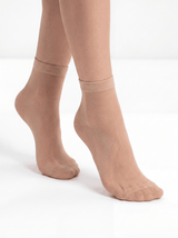 10 Pack Sheer Ankle Socks - 20 Den