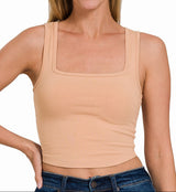 Square Neck Cropped Cami