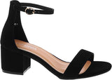 Elegant Ankle-Strap Block Heel Sandals