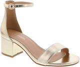 Elegant Ankle-Strap Block Heel Sandals