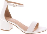 Elegant Ankle-Strap Block Heel Sandals