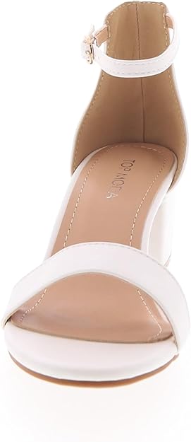 Elegant Ankle-Strap Block Heel Sandals