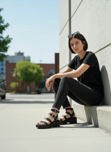 Chunky Platform Sandals – Multi-Strap Buckle Lug Sandals