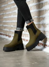Chunky Chelsea Boots – Lug Sole Platform Ankle Boots (3")