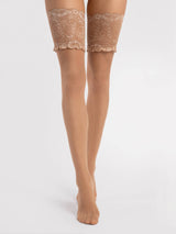 Fiore Sandrine 20 Den Patterned Stay-Up Stockings
