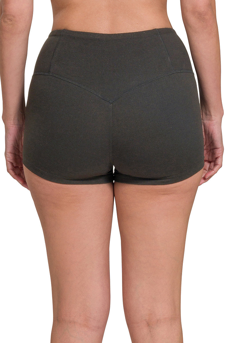 Microfiber Wide Waistband Bike Shorts