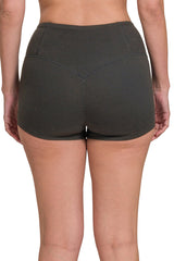 Microfiber Wide Waistband Bike Shorts
