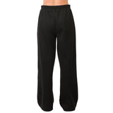 Women's Fleece Wide-Leg Sweatpants with Pockets