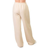 Women's Fleece Wide-Leg Sweatpants with Pockets