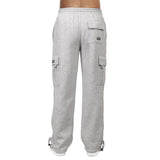 Fleece Cargo Pants with Drawstring Waist and Cuffs