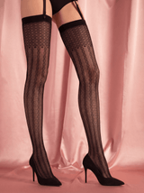 Fiore Matrix 30 Den Patterned Stockings